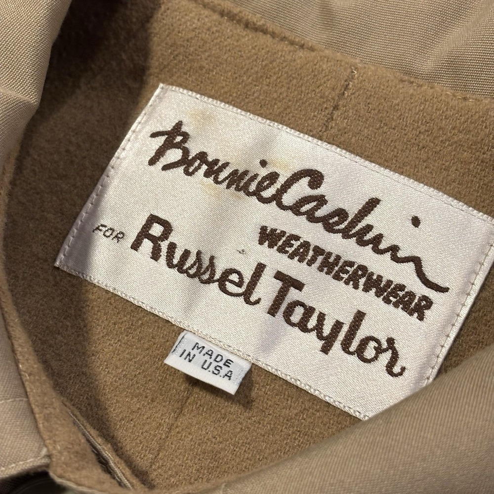 VTG 70s Bonnie Cashin for Russel Taylor Weatherwear Coat 10 Wool Lined ILGWU USA - Picture 6 of 11